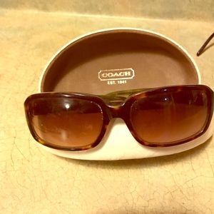 Coach sunglasses with case